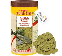 sera Catfish Chips Nature 1000 ml, Wafers with wood, 33.81Oz