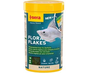 sera Flora Flakes 250ml/60gr Freshwater Fish Food Flakes