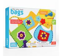 Serabeena Sew Your Own Bags - Sewing Kit for Kids - Felt Crafts for Kids - Girls Sewing Kit Ages 6-8 Plus - Felt Kit - Helps Develop Fine Motor Skills - DIY Kits for Kids with 6 Bags & Accessories