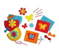 Serabeena Sew Your Own Purses - Sewing Kit for Kids Ages 4-8 Plus - Felt Crafts - Helps Develop Fine Motor Skills - DIY Kit With 6 Purses & Accessories