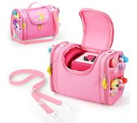 Seracle Carrying Case Compatible with Toniebox Audio Player, Tonies Figures, Headphones and Charging Station, Portable Storage Carrier Bag for Toniebox 2 and Accessories (Pink)