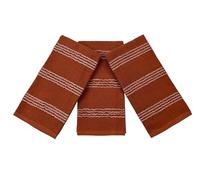 Serafina Home Terracotta Orange Rust Kitchen Hand Dish Towels: Oversized 18" x 28",100% Cotton Soft Absorbent Dish Cloths for Cleaning Drying, Set of 3 Multipurpose for Everyday Use
