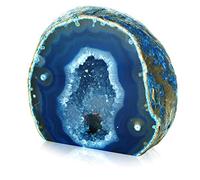 Serafino Brazilian Agate Geode - Natural Healing Crystal for Meditation, Reiki, Home Decor & Spiritual Gifts - Unique Energy Stone