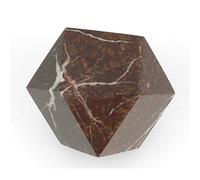 Serafino Diamond Cut Genuine Himalayan Marble Paperweight Black White Onyx Brown (Brown Marble)