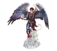 Serano Air Elemental Wizard Figurine by Anne Stokes - White - 1