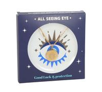 Serano All Seeing Eye Necklace & Dish Gift Set - Gold - 1