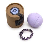 KDMD Amethyst Gem Bracelet Bath Bomb in Purple KDMD Purple