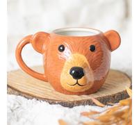 Serano Bear Shaped Mug - Orange - Ceramic - 1