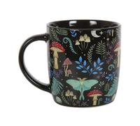 Serano Dark Forest Print Mug - Black - New Bone China - 1
