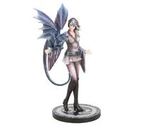 Serano Dragon Trainer Figurine by Anne Stokes - Blue - 1