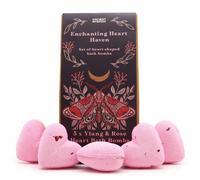 Serano Enchanting Heart Heaven Bath Heart Gift Set - parfum, CI 18050, CI 16255, Linalool, Amyl Cinnamal, Citronellol, Benzyl Salicylate, Rosa Centifolia Petals, Hexyl Cinnamal - 1 - Heart Bath Bombs 