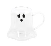Serano Ghost Shaped Glass Mug - Grey - Glass - 1