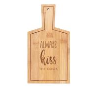 Serano Kiss the Cook Bamboo Serving Board - Brown - Bamboo - 1