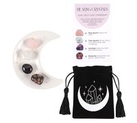 Serano Love Healing Crystal Set with Moon Trinket Dish - Multi - Gems, Crystals & Stones - 1