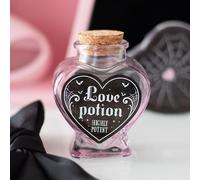 Serano Love Potion Decorative Glass Heart Potion Bottle - Pink - 1