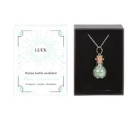 Serano Luck Green Aventurine Crystal Chip Potion Bottle Necklace - Green - Gems, Crystals & Stones
