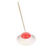 Whimsical Mushroom Incense Holder: Ceramic Design for Cheerful Decor & Soothing Aromatherapy - Easy Incense Placement - Durable Craftsmanship - Ideal Home Décor Accent & Thoughtful Gesture