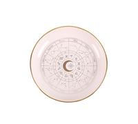 Serano Off White Astrology Wheel Trinket Dish - Pink - Ceramic - 1