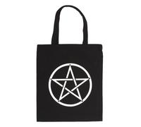 Something Different Wholesale Pentagram Tote Bag Cotton Tote with Pentagram Occult Shopping Bag Witchy Canvas Tote Gothic Eco-Friendly Bag Alternative Fashion Tote