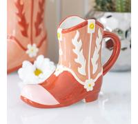 Serano Pink Cowboy Boot Shaped Mug - Pink - Dolomite - 1