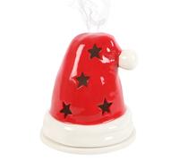 Serano Santa Hat Incense Cone Burner and Tealight Holder - Red - Dolomite - 1