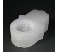 Serano Selenite Hamsa Candle HolderÂ - White - selenite - 1