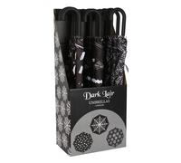 Serano Set of 12 Bat and Spiderweb Umbrellas in Display - Black - 1