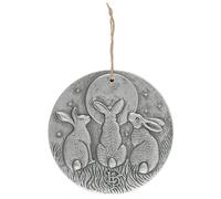 Serano Silver Effect Moon Shadows Plaque by Lisa Parker