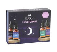 Sleep Collection Essential Oils Set - 4 x 10ml Blends (Lavender, Vetiver, Chamomile, Patchouli, Rose Geranium) for Relaxation, Calm & Restful Nights - Includes Dropper Lids for Easy Application