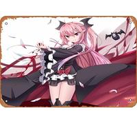 Seraph Of The End, Krul Tepes Anime Poster Home Wall Art Decoration Retro Metal Tin Sign 8x12 inch