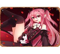 Seraph Of The End, Krul Tepes Anime Poster Home Wall Art Decoration Retro Metal Tin Sign 8x12 inch