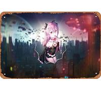 Seraph Of The End, Krul Tepes Anime Poster Home Wall Art Decoration Retro Metal Tin Sign 8x12 inch