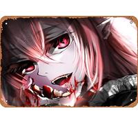 Seraph Of The End Krul Tepes Anime Poster Home Wall Art Decoration Retro Metal Tin Sign 8x12 inch