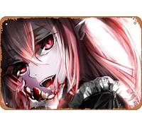 Seraph Of The End Krul Tepes Anime Poster Home Wall Decoration Retro Metal Tin Sign 8x12 inch