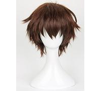 Seraph Of The End Yoichi Saotome Short Brown Heat Resistant Synthetic Hair Cosplay Costume Wig + Free Wig Cap AZ-580