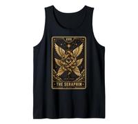 Seraphim Be Not Afraid Angel Tarot Occult Art Women Eyes Tank Top