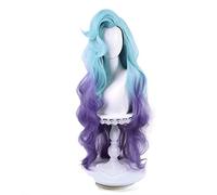 Seraphine Cosplay Wig KDA ALL OUT Cosplay Long Wigs with Ponytail Blue Purple Wig Heat Resistant Synthetic Hair