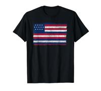 Serapis John Paul Jones Flag Value Graphic T-Shirt, Men, Black, L