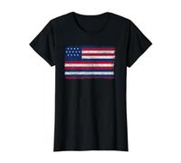 Serapis John Paul Jones Flag Value Graphic T-Shirt, Women, Black, S