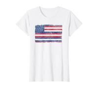 Serapis John Paul Jones Flag Value Graphic T-Shirt, Women, White, S