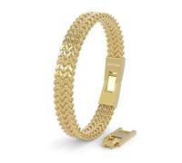 SERASAR Bracelet Men Gold Stainless Steel Men's Bangle Jewellery Braided Soft Night Gift
