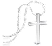 SERASAR Cross Necklace Women Jesus Pendant Stainless Steel Crucifix