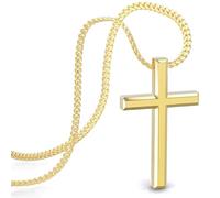 SERASAR Gold Cross Necklace Women 585 Chain Waterproof Jewellery