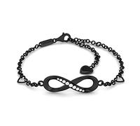 SERASAR Premium Bracelet Women | 925 Sterling Silver | 18 Carat Real Gold Plating | Adjustable Length | Four Colors | Jewelry Box Included
