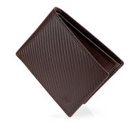 SERASAR | Leather Wallet "Carbon" for Men with RFID Protection | with Giftbox