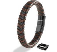 SERASAR | Men's Leather Bracelet [Steady] - Perfect Birthday Gift for Friend