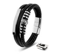 SERASAR | Men's Original Leather Bracelet [Shine] - Perfect Gift for Friend