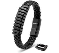 SERASAR | Men's Premium Leather Bracelet [Helix] - Perfect Birthday Gift