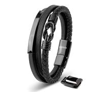 SERASAR | Men's Premium Leather Bracelet [Proud] - Perfect Birthday Gift