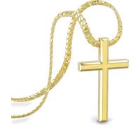SERASAR, Mens stainless steel cross necklace "Faith" Perfect Gift for Him
